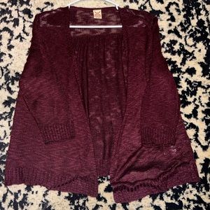 Maroon cardigan